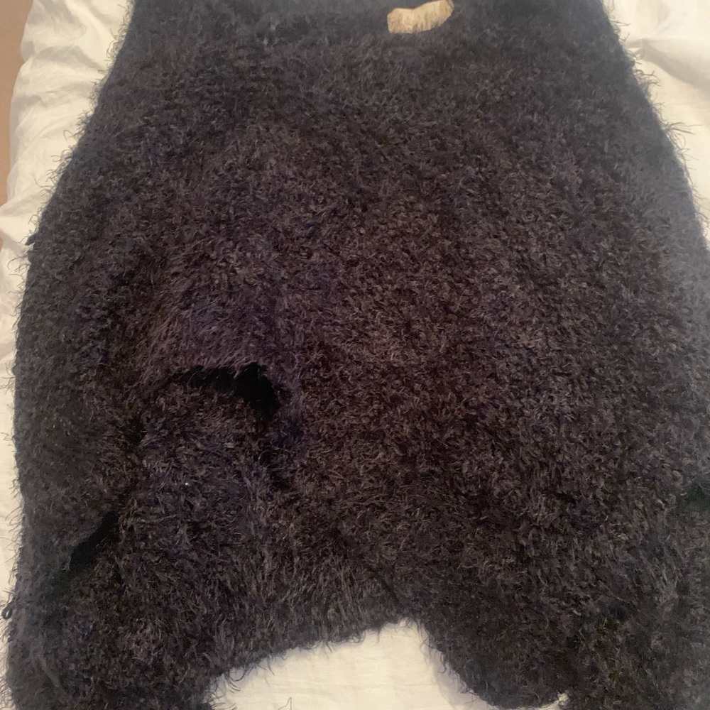 black cropped altard state sweater